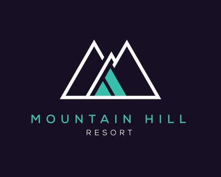 Mountain Logo Design Vector, Emblem, Design Concept, Creative Symbolのイラスト素材