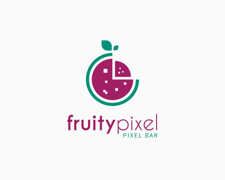 Fruit juice logo design template. Healthy food logo design concept.のイラスト素材