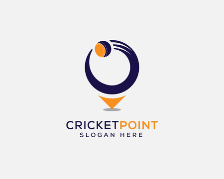 Circle Point Logo Design Vector Template. Location Pin Logo Design Conceptのイラスト素材