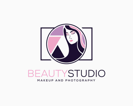 Beauty salon logo design template. Abstract beauty salon logo design.のイラスト素材