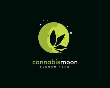 Cannabidiol Logo Template Design Vector, Emblem, Design Concept, Creative Symbolのイラスト素材