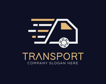 Transport logo design template. Truck logotype. Logistic iconのイラスト素材