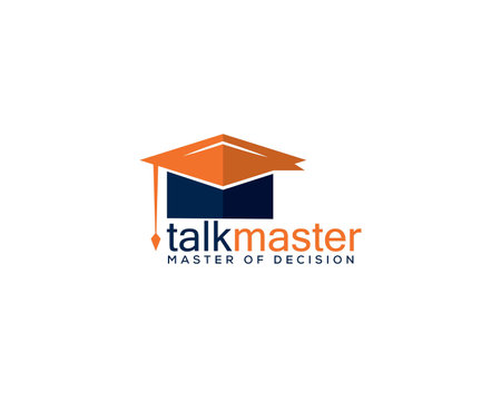 Education logo design template. Graduation cap logo design vector template.のイラスト素材