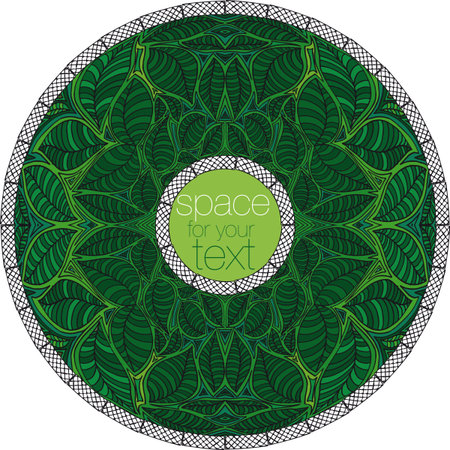 abstract sketch of leaf background. Vector illustration.のイラスト素材