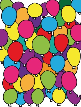 colored balloons background. vector illustrations.のイラスト素材