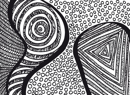 Artistic freehand Background. Vector illustration のイラスト素材