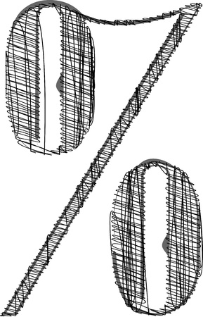 Hand draw font. Vector illustrationのイラスト素材