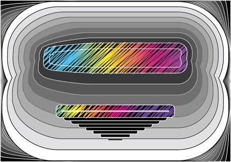 Abstract font  illustration のイラスト素材