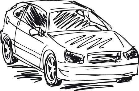 sketch of 3 cars Vector illustration sketch of 3 cars Vector illustration