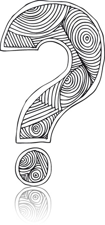 Abstract hand drawn letter  vector illustrationのイラスト素材