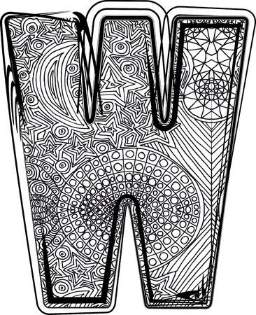 Fantasy font. Vector illustrationのイラスト素材