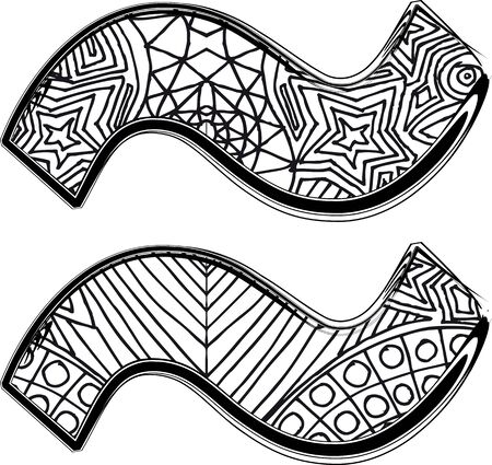 Fantasy font. Vector illustrationのイラスト素材