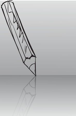 Sketch of pencils  Vector illustrationのイラスト素材