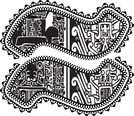 equal symbol with ancient drawing. Vector illustrationのイラスト素材