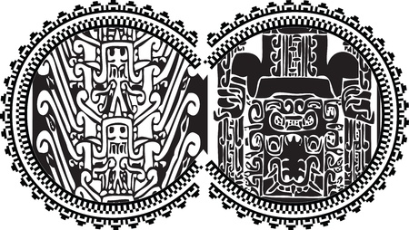 infinite symbol with ancient drawing.のイラスト素材