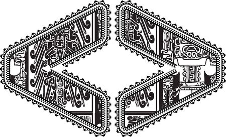 more less symbol with ancient drawing.のイラスト素材