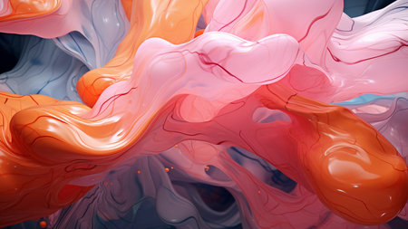 3d illustration of abstract fluid art background, digitally generated image.