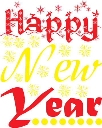 Happy new yearのイラスト素材