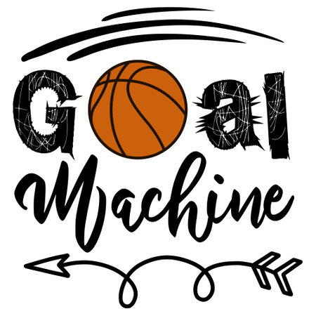 Hand drawn lettering quote about basketball. Vector illustration for your designのイラスト素材