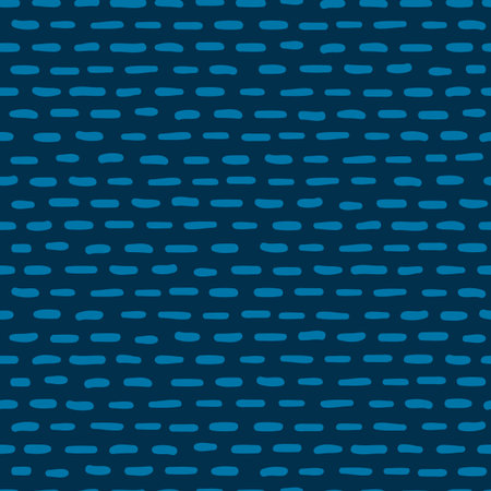 Hand drawn geometric seamless vector pattern with dashed linesのイラスト素材