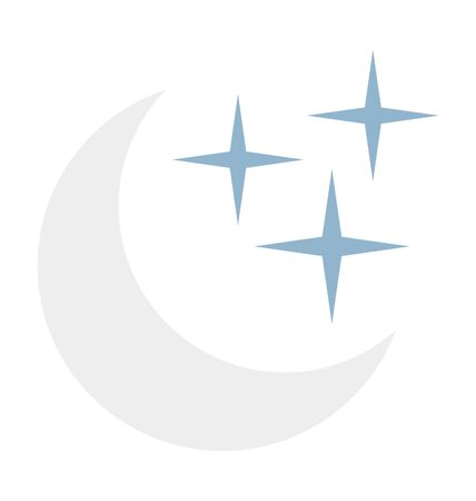 Winter Night Vector Illustration Iconのイラスト素材