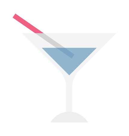 Cocktail Vector Illustration Iconのイラスト素材