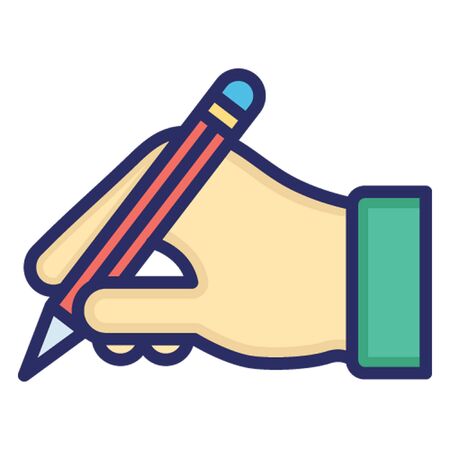 Agreement Outline Fill with Color Isolated Vector Iconのイラスト素材