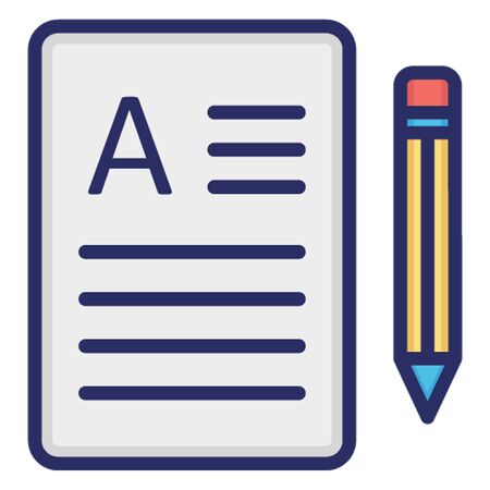 Document Outline Fill with Color Isolated Vector Iconのイラスト素材