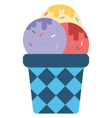 Ice Cream Isolated Vector Icon which can easily modify or editのイラスト素材