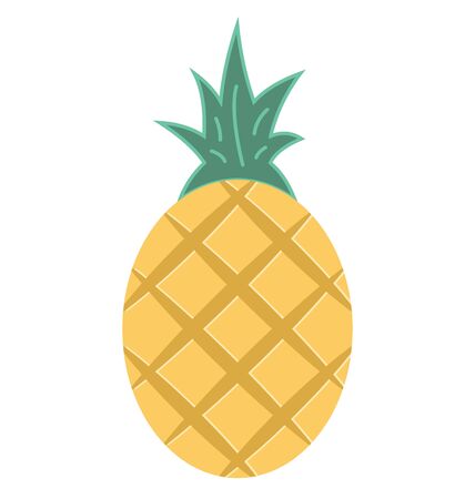Pineapple Isolated Vector Icon which can easily modify or editのイラスト素材