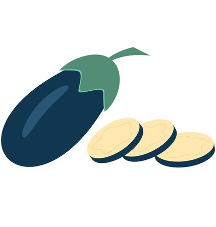 Brinjal  Isolated Vector Icon which can easily modify or editのイラスト素材