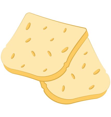 Toast Isolated Vector Icon which can easily modify or editのイラスト素材