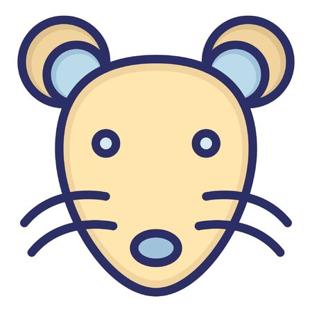 Rat  Isolated Vector Iconのイラスト素材