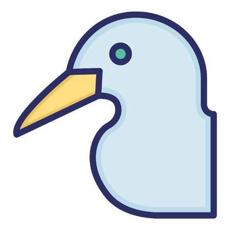 Dove  Isolated Vector Iconのイラスト素材