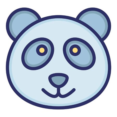 Panda vector icon Isolated Vector Iconのイラスト素材