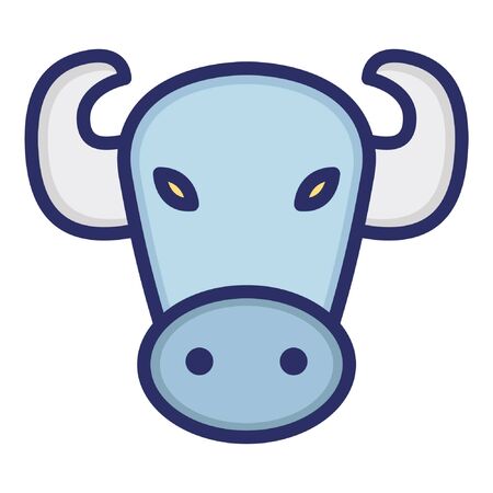 Bull  Isolated Vector Icon which can be easily modified or edited as you wantのイラスト素材