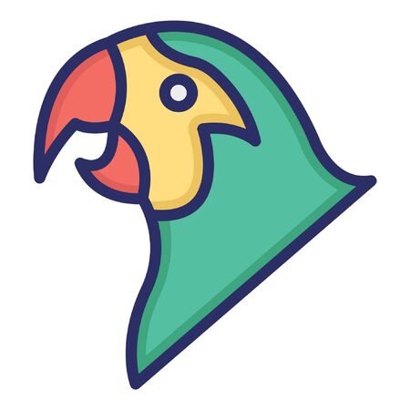 Parrot  Isolated Vector Icon which can be easily modified or edited as you wantのイラスト素材
