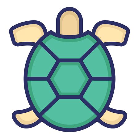 Tortoise  Isolated Vector Icon which can be easily modified or edited as you wantのイラスト素材