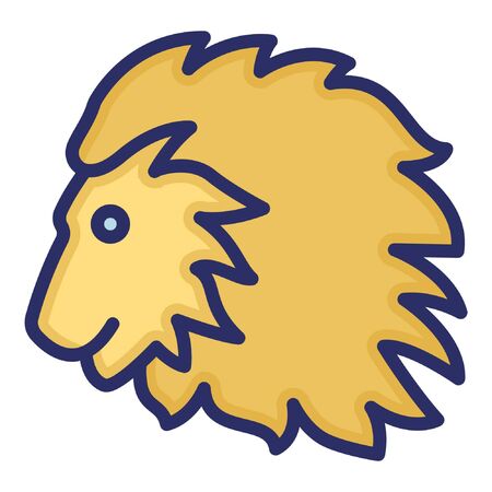 Lion Isolated Vector Icon which can be easily modified or editedのイラスト素材