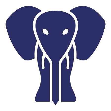 Elephant Isolated Vector Icon which can be easily modified or editedのイラスト素材