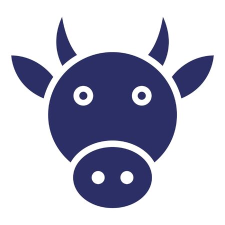Cow  Isolated Vector Icon which can be easily modified or editedのイラスト素材