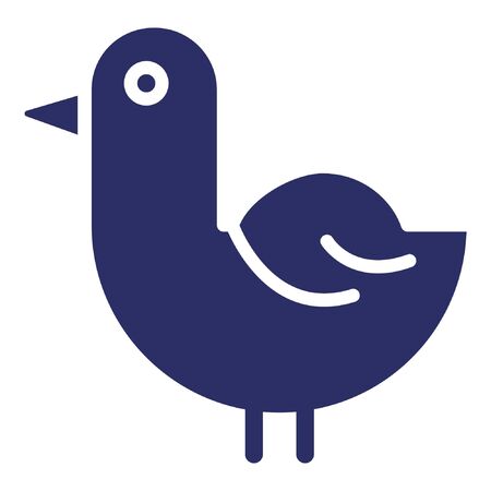 Duck Isolated Vector Icon which can be easily modified or editedのイラスト素材