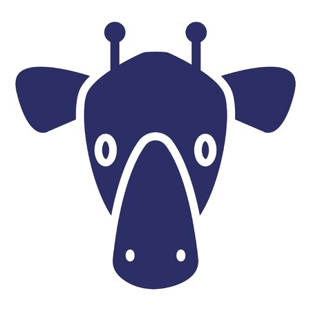 Giraffe Isolated Vector Icon which can be easily modified or editedのイラスト素材