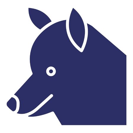 Wolf  Isolated Vector Icon which can be easily modified or editedのイラスト素材