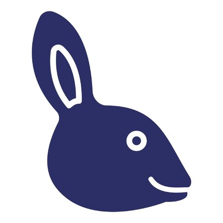 Rabbit  Isolated Vector Icon which can be easily modified or edited as you wantのイラスト素材