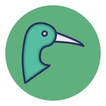 Seagull  Isolated Vector Iconのイラスト素材