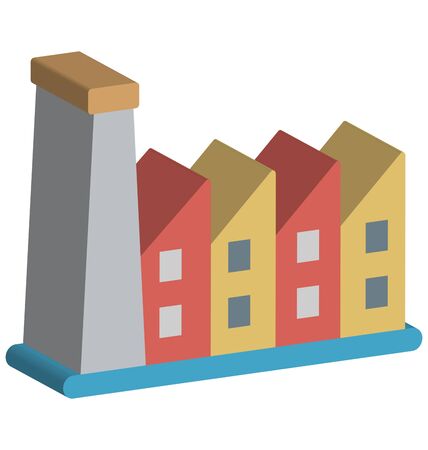 Factory Vector Iconのイラスト素材