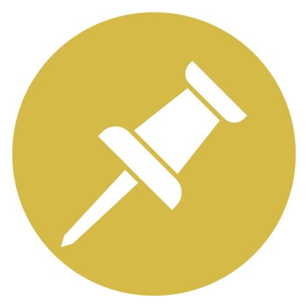Paper, paper pin isolated vector icon which can easily modify or editのイラスト素材
