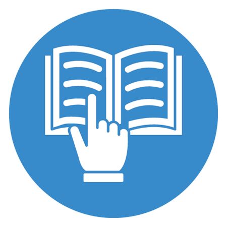 Book reading vector icon which can easily modify or editのイラスト素材