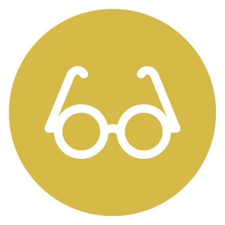 Eye glasses vector icon which can easily modifyのイラスト素材